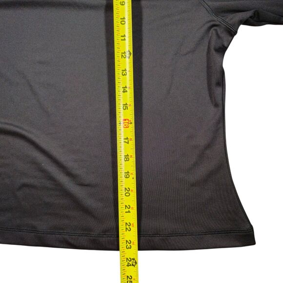 Reebok T Shirt Supremium Size 2X 18-20W Black Long Sleeve Training - Picture 3 of 6